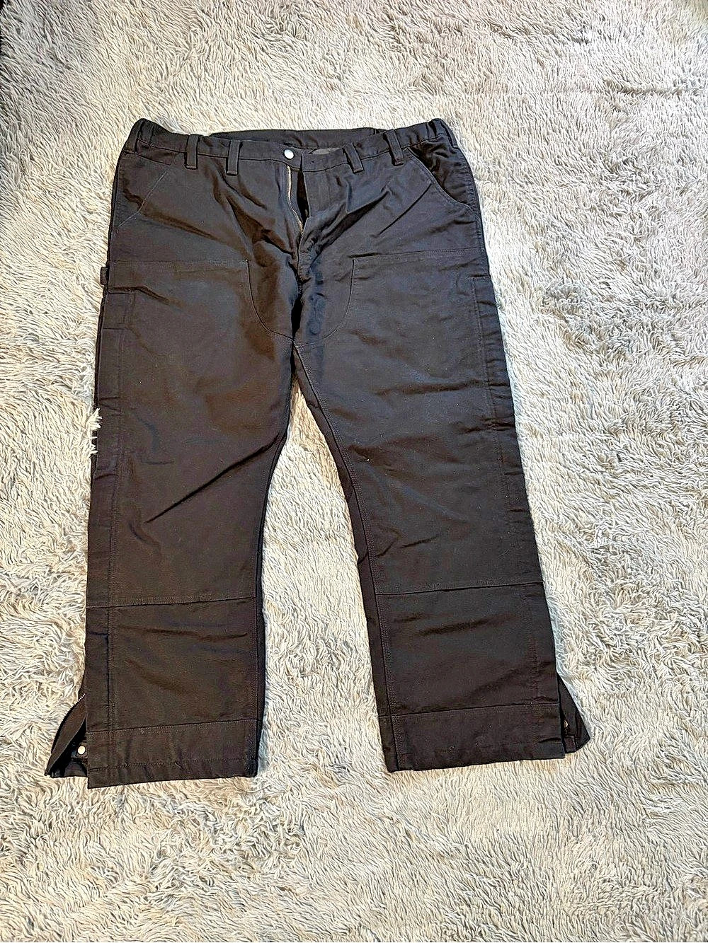 Carhartt Loose Fit Washed Duck Insulated Pant Black Cargo Pants XL Short